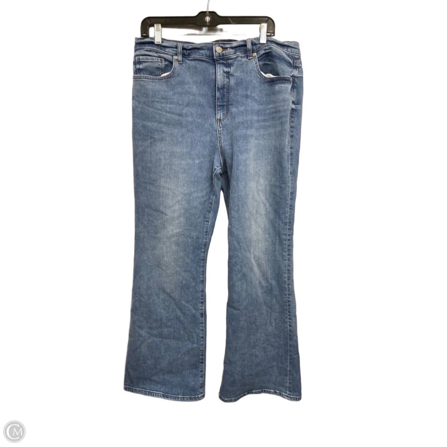 Jeans Flared By Loft In Blue, Size: 14