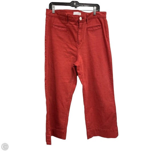 Jeans Cropped By Loft In Coral, Size: 14