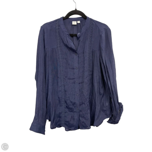 Top Long Sleeve By Gap In Navy, Size: M