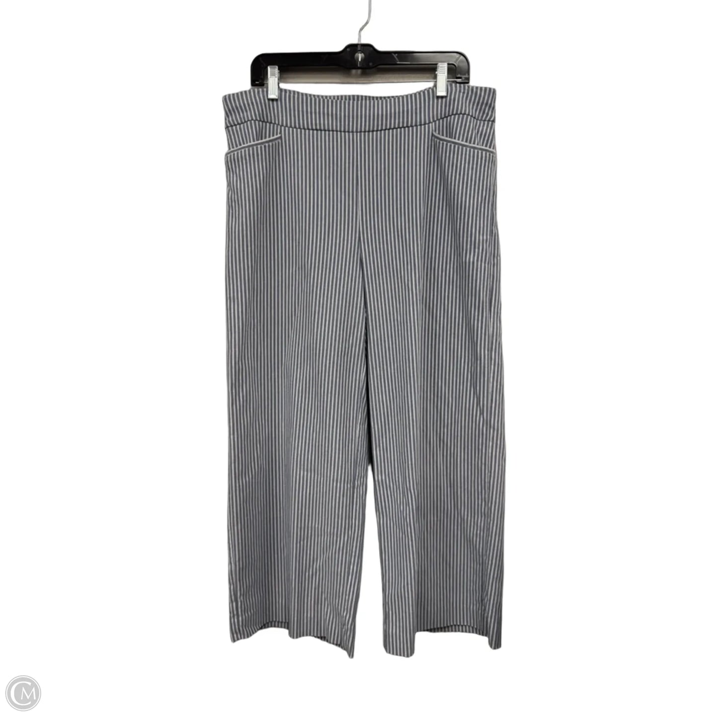 Pants Wide Leg By Chicos In Striped Pattern, Size: 14