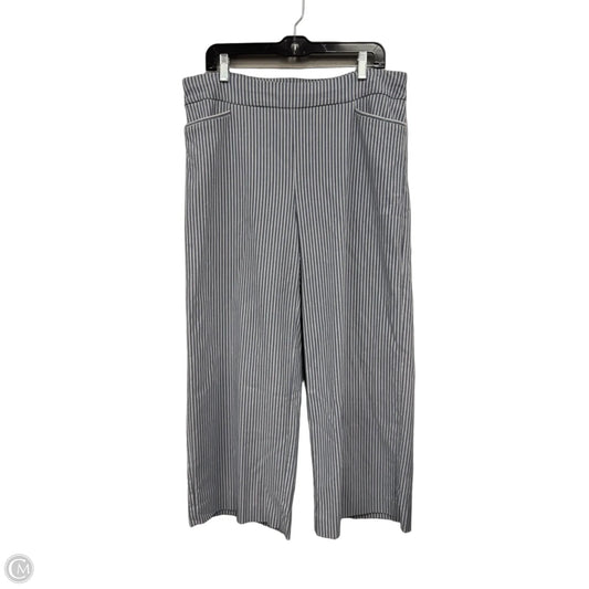 Pants Wide Leg By Chicos In Striped Pattern, Size: 14