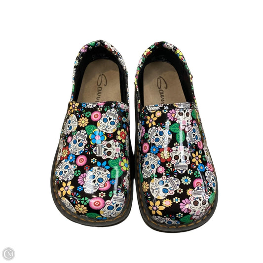 Shoes Heels Platform By Clothes Mentor In Multi-colored, Size: 7