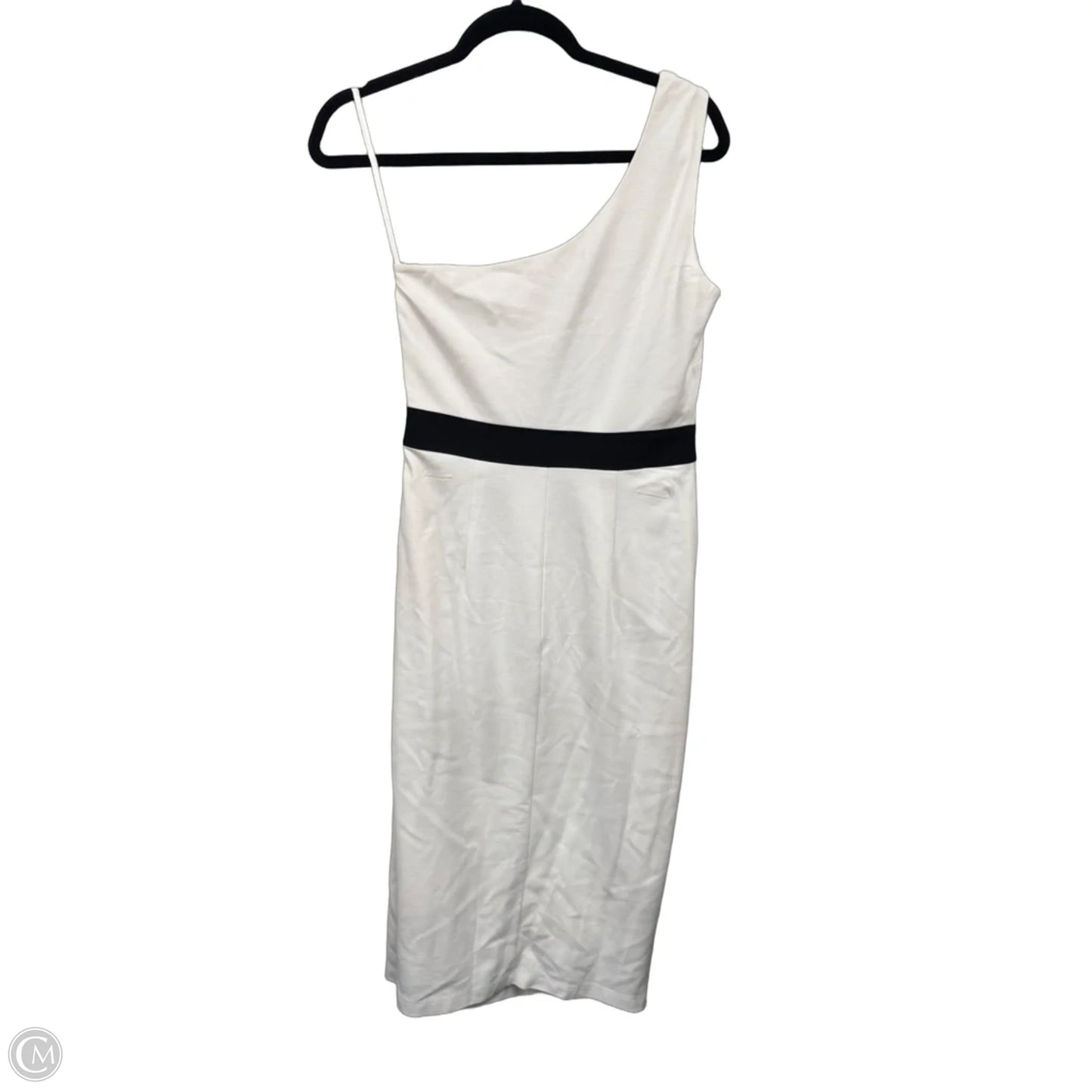 Dress Casual Midi By Bebe In Black & White, Size: M