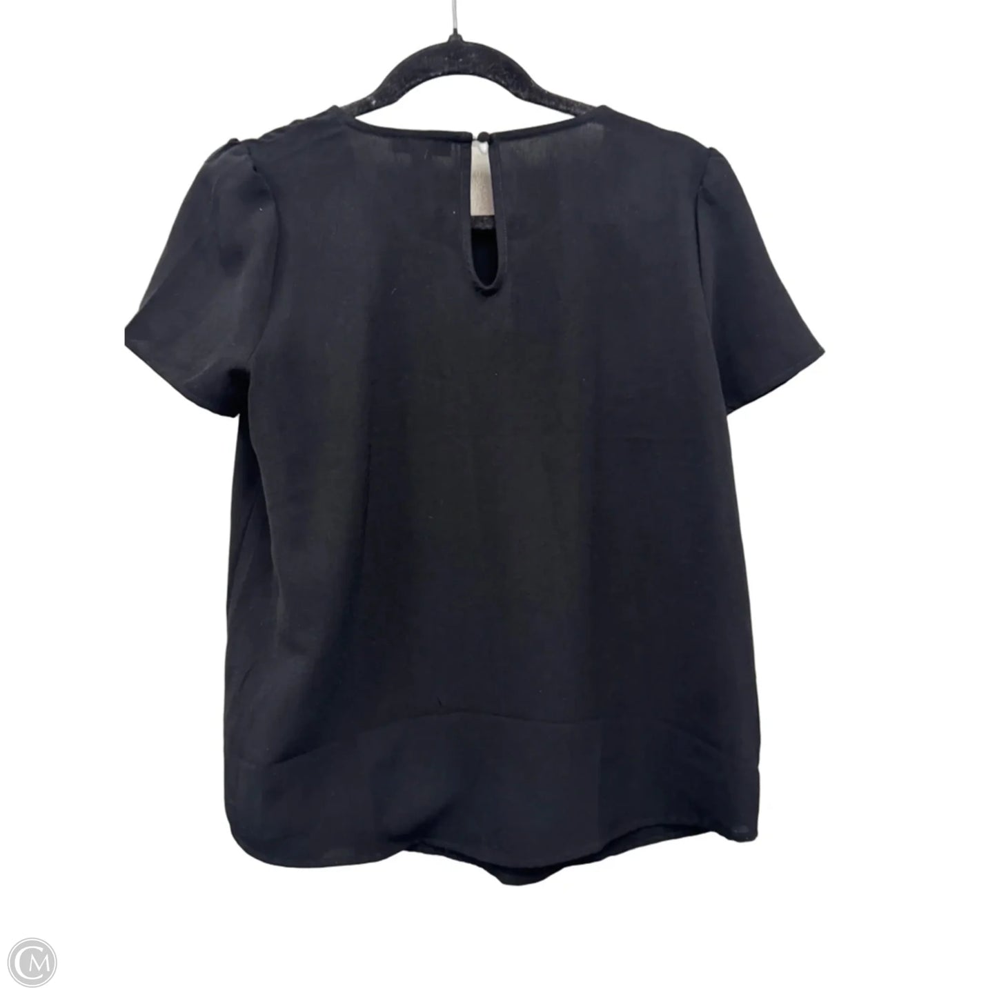 Top Short Sleeve By Mine In Black, Size: M