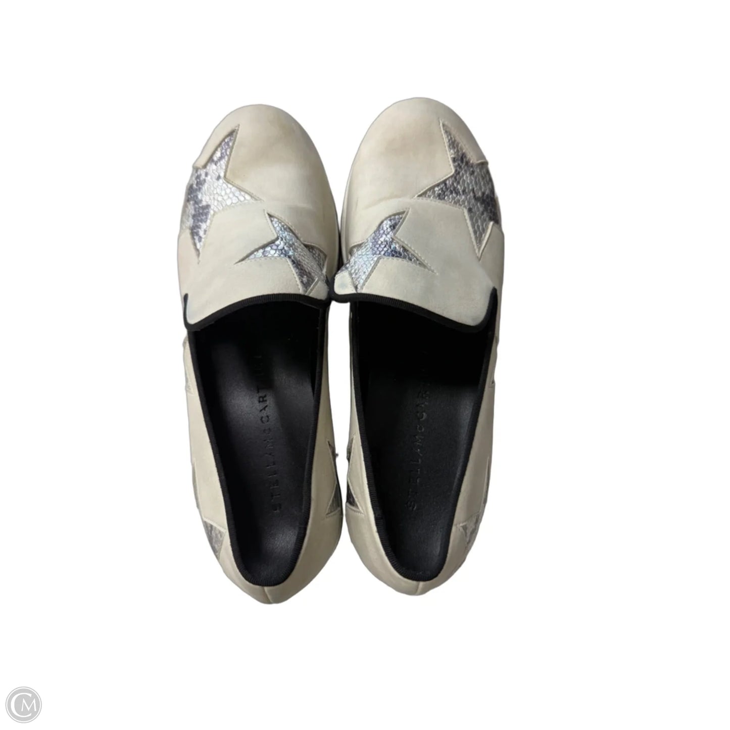 Shoes Luxury Designer By Stella Mccartney In Silver & Tan, Size: 7