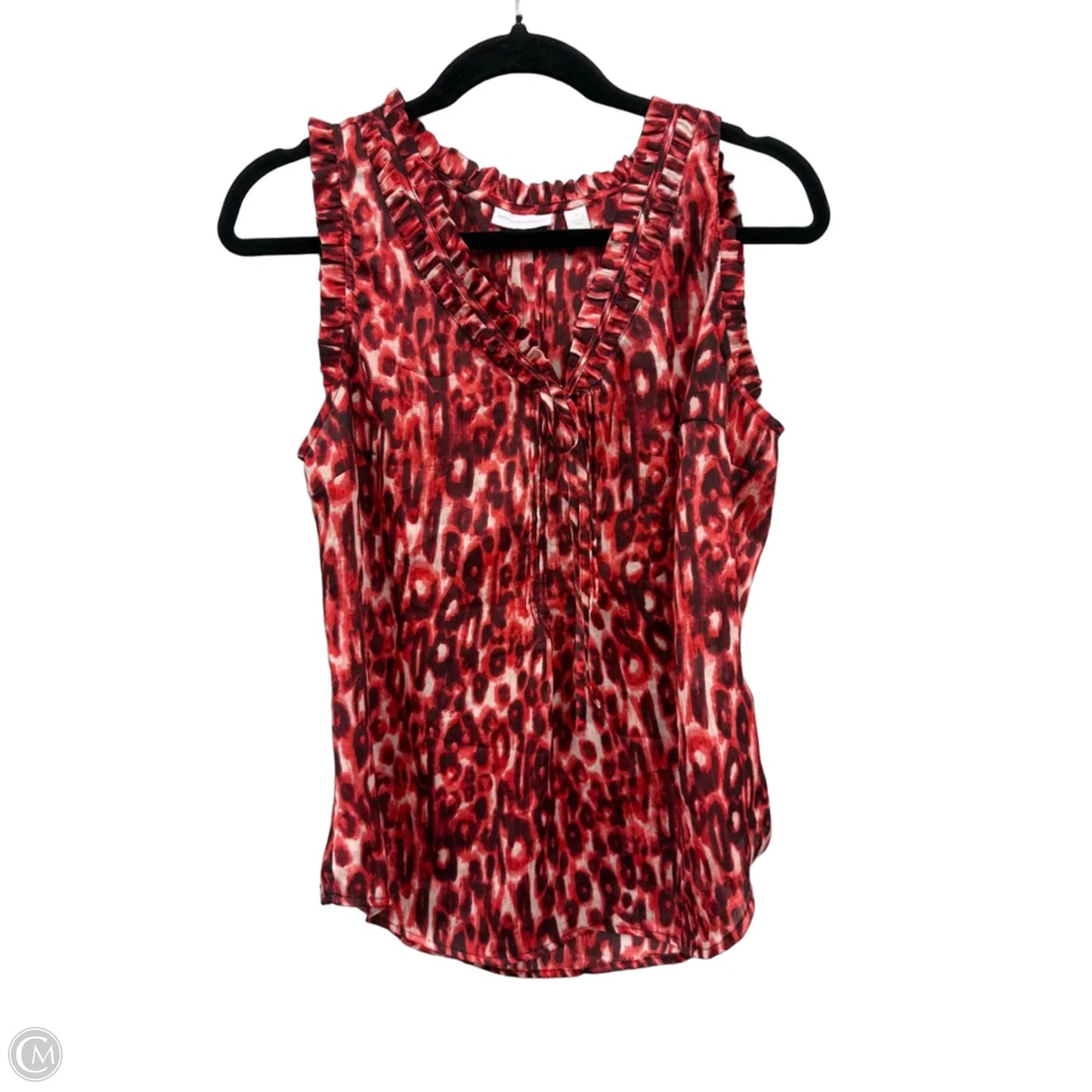 Top Sleeveless By New York And Co In Animal Print, Size: M