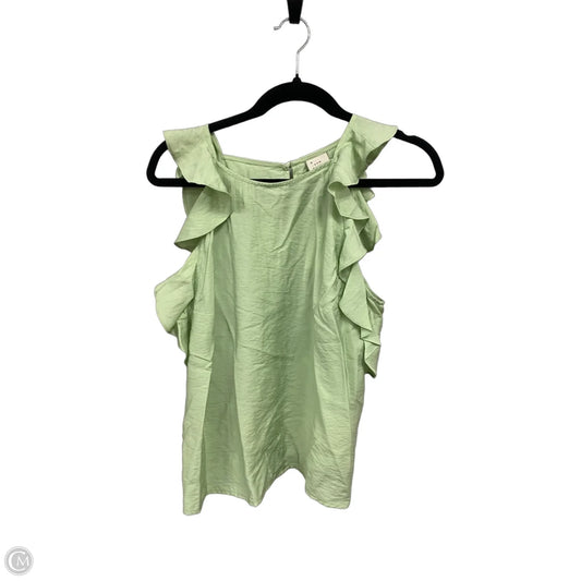 Top Sleeveless By A New Day In Green, Size: L