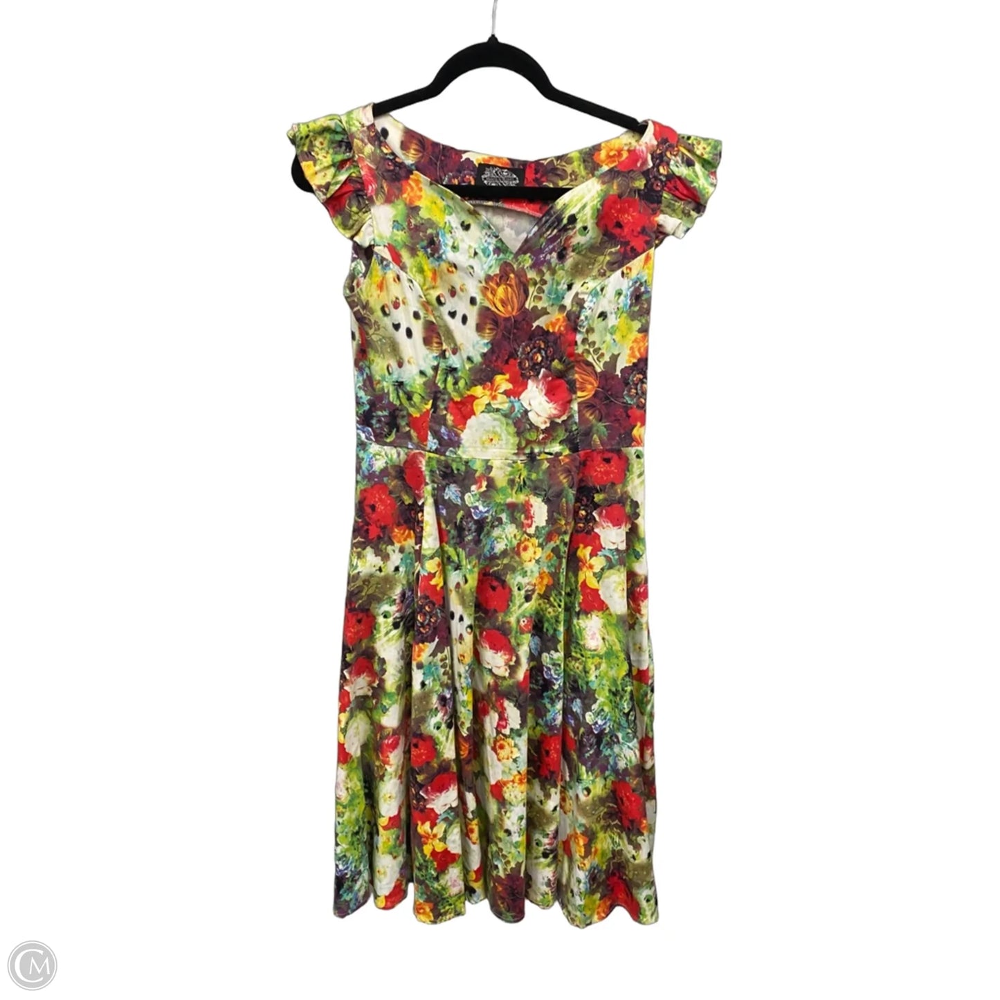 Dress Casual Midi By Cmb In Floral Print, Size: 8