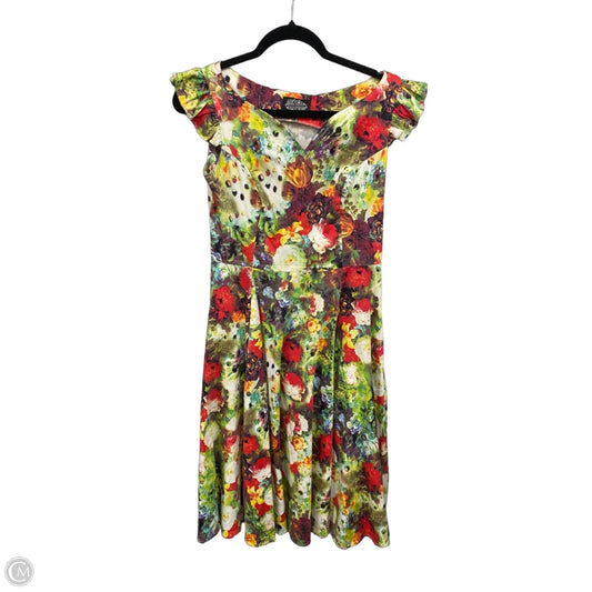 Dress Casual Midi By Cmb In Floral Print, Size: 8