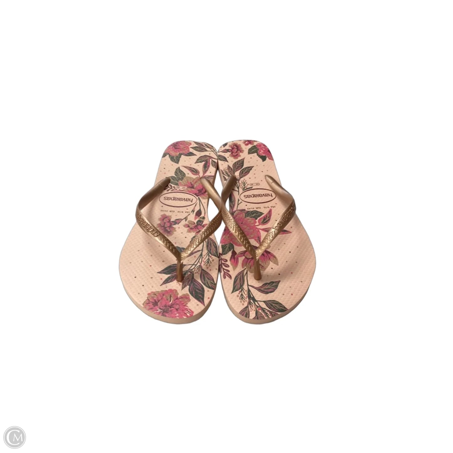 Sandals Flip Flops By Havaianas In Floral Print, Size: 8.5