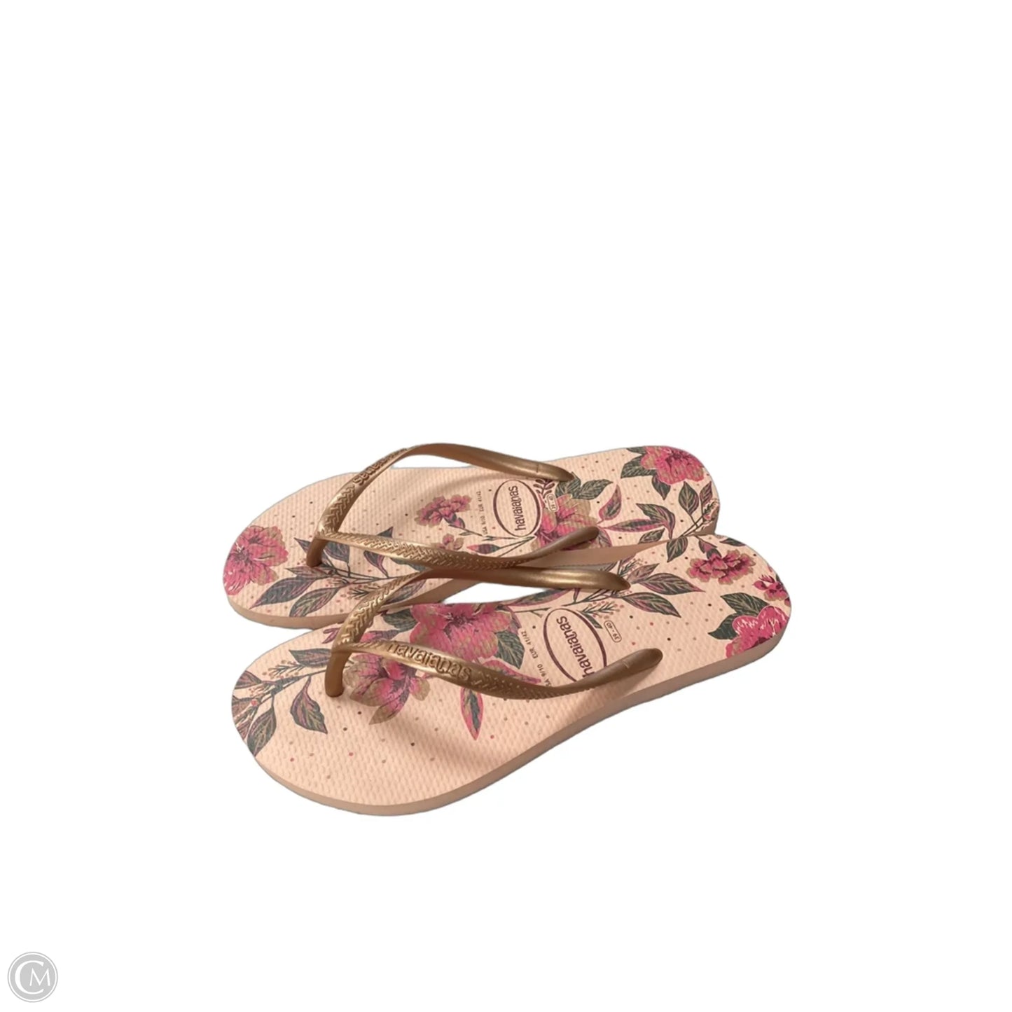 Sandals Flip Flops By Havaianas In Floral Print, Size: 8.5