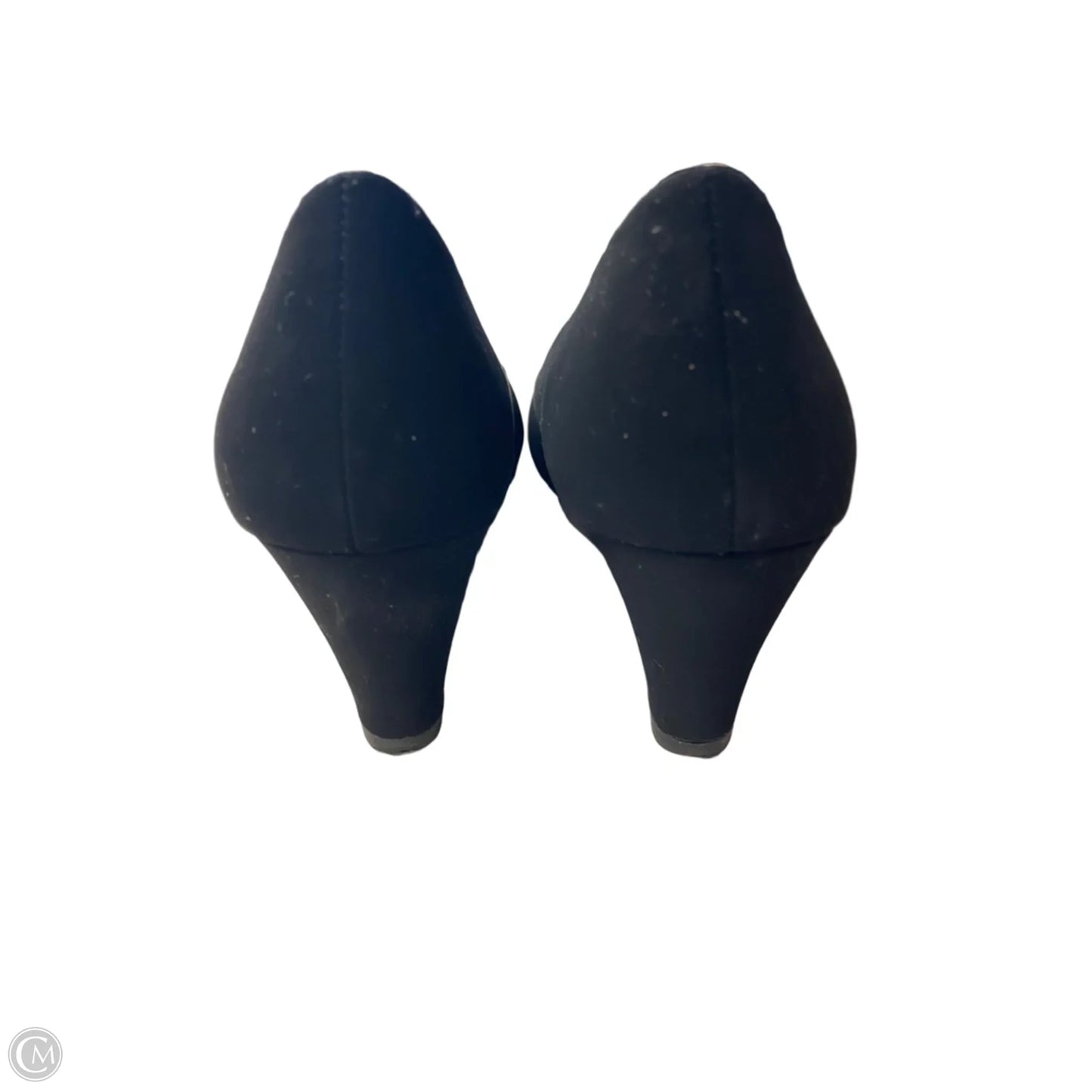 Shoes Heels Wedge By Forever In Black, Size: 7