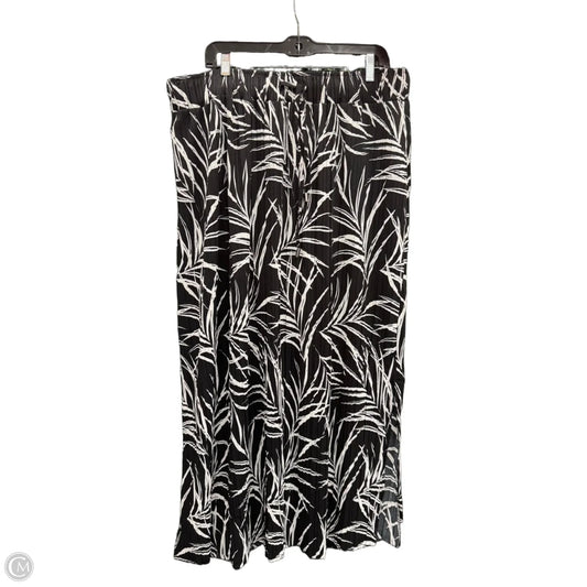 Skirt Maxi By Clothes Mentor In Black & White, Size: Xl