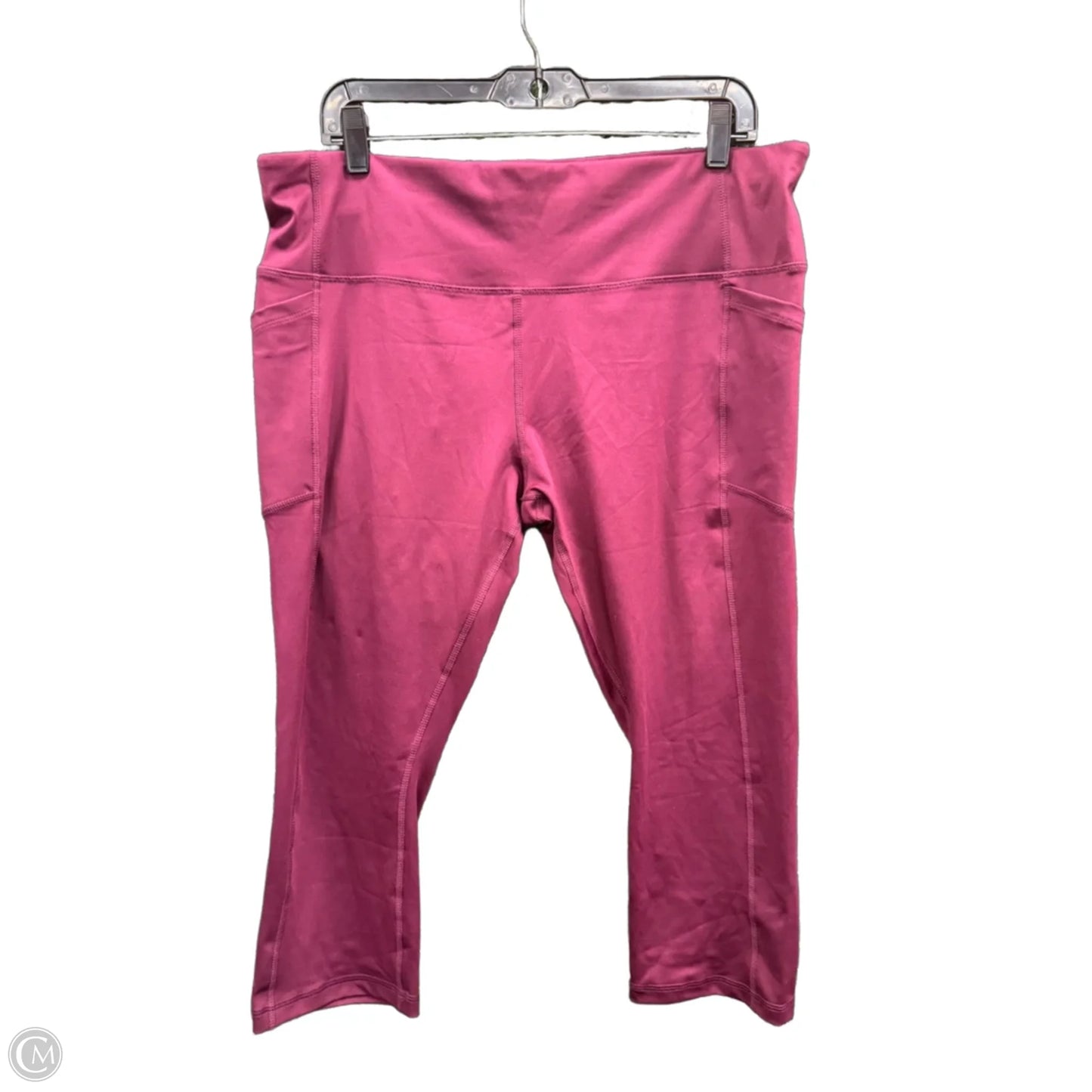 Athletic Leggings By Avia In Maroon, Size: Xxl