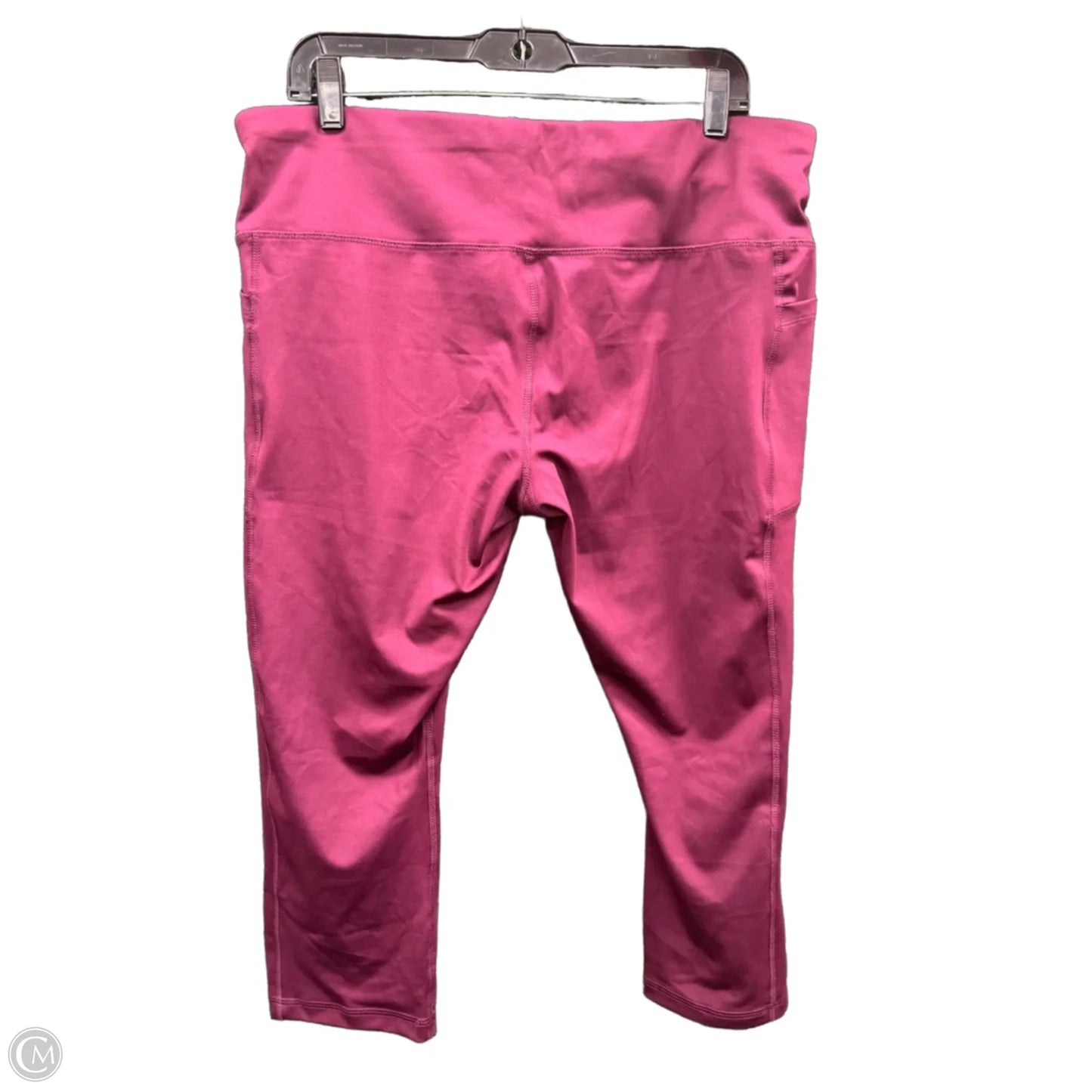Athletic Leggings By Avia In Maroon, Size: Xxl