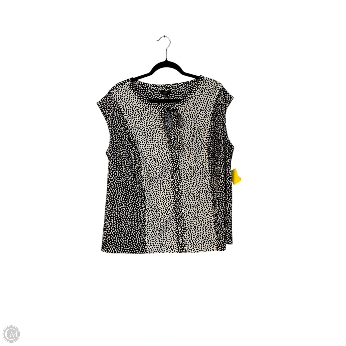 Blouse Sleeveless By Talbots In Polkadot Pattern, Size: 2x