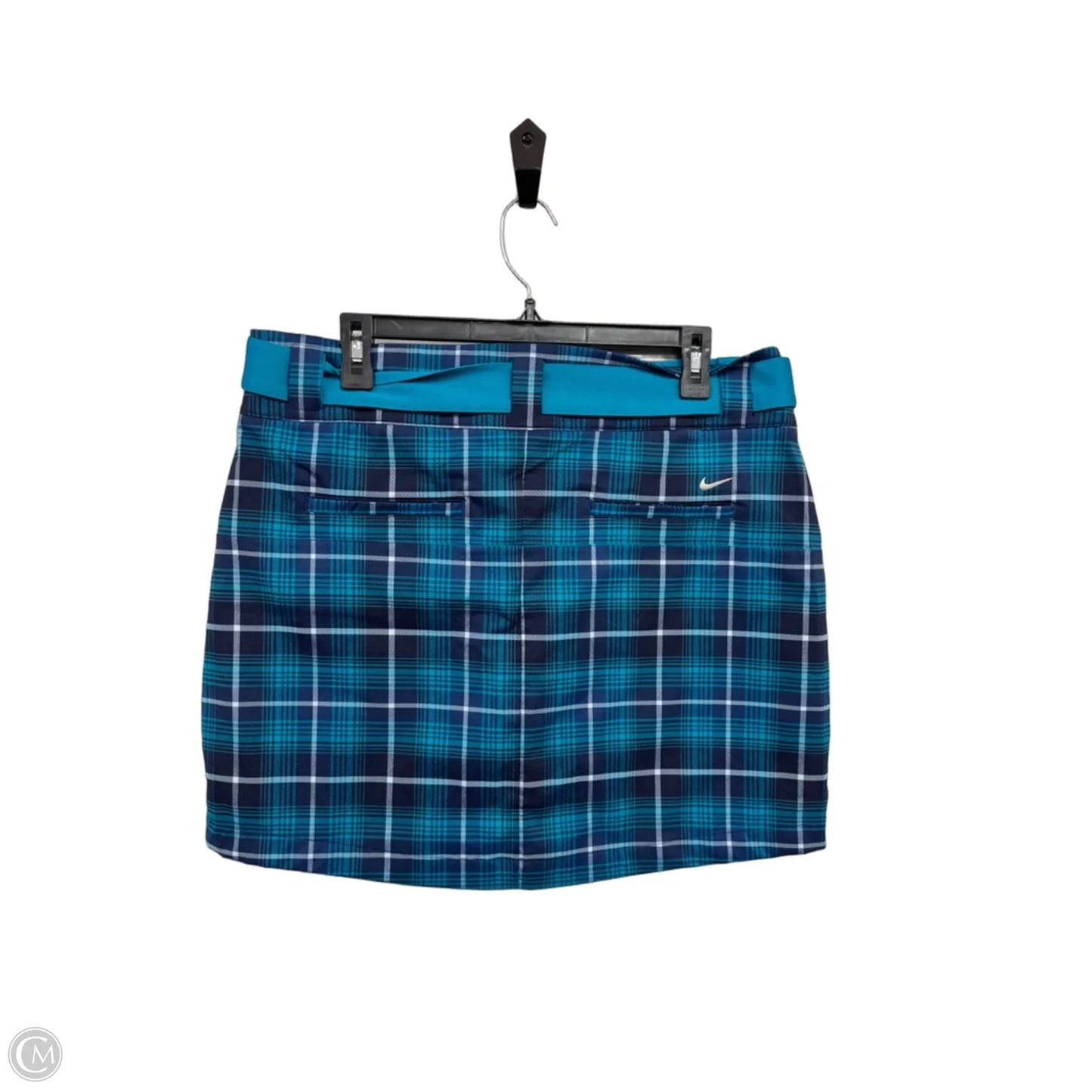 Athletic Skort By Nike Apparel In Plaid Pattern, Size: 12