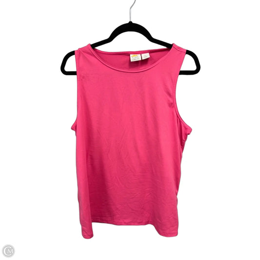 Top Sleeveless Basic By Clothes Mentor In Pink, Size: L