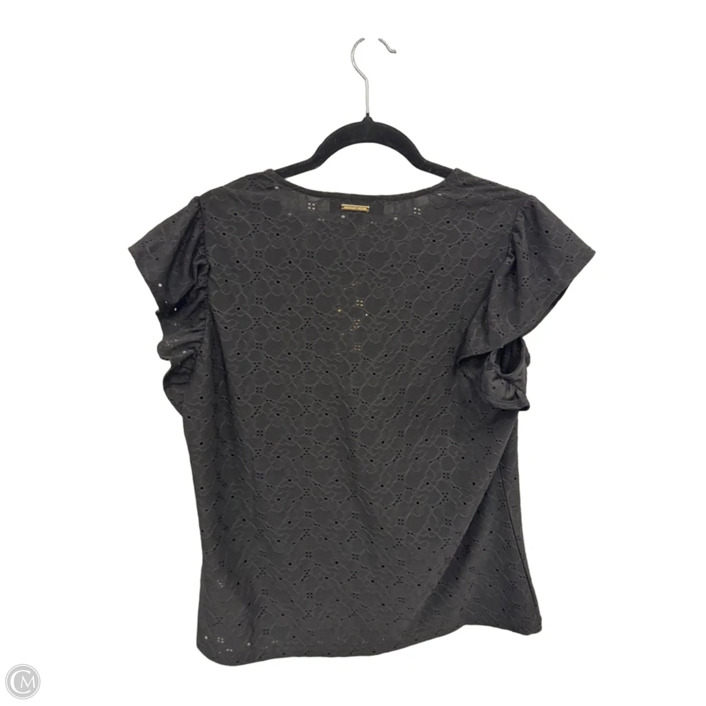 Top Short Sleeve By Michael By Michael Kors In Black, Size: L