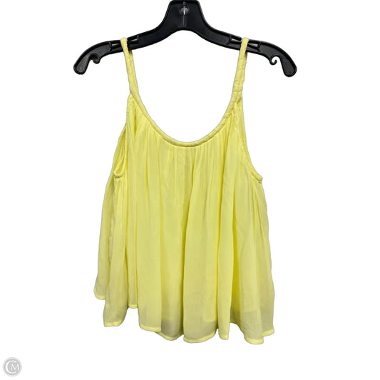Top Sleeveless By Loft In Yellow, Size: L
