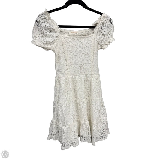 Dress Casual Short By Monteau In Cream, Size: Xs