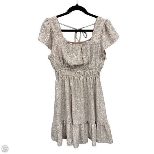 Dress Casual Short By Altard State In Tan & White, Size: M