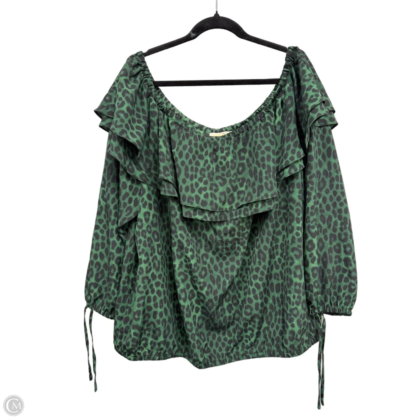 Top 3/4 Sleeve By Michael By Michael Kors In Animal Print, Size: 3x