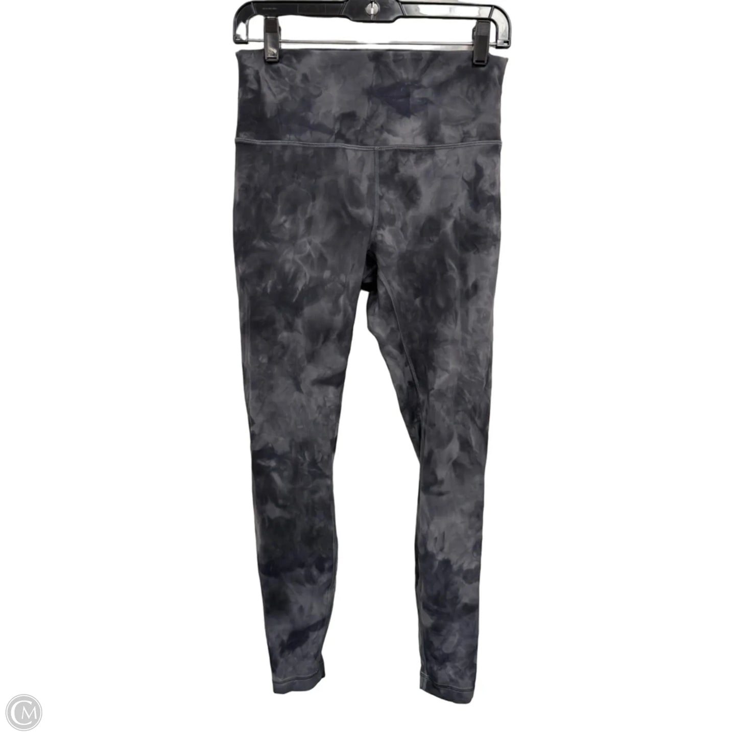 Athletic Leggings By Lululemon In Black & Grey, Size: 10
