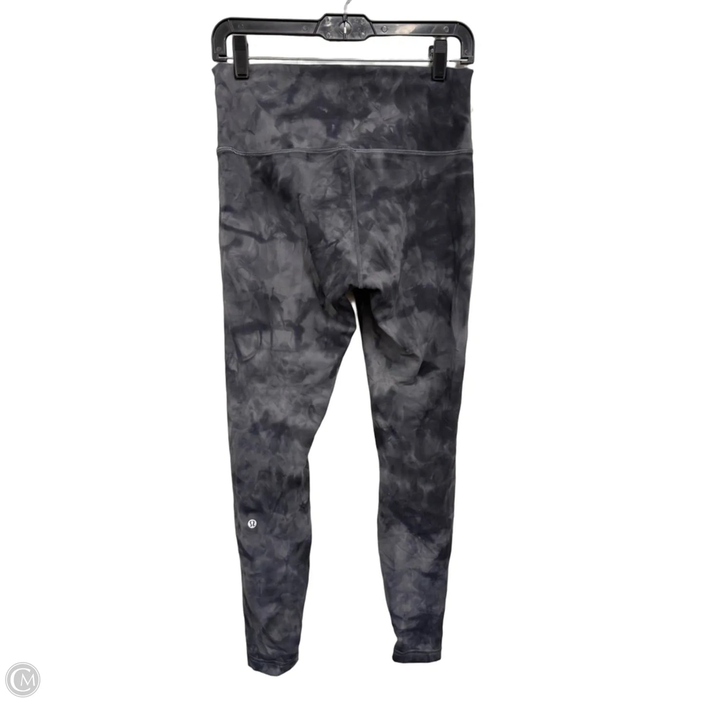 Athletic Leggings By Lululemon In Black & Grey, Size: 10