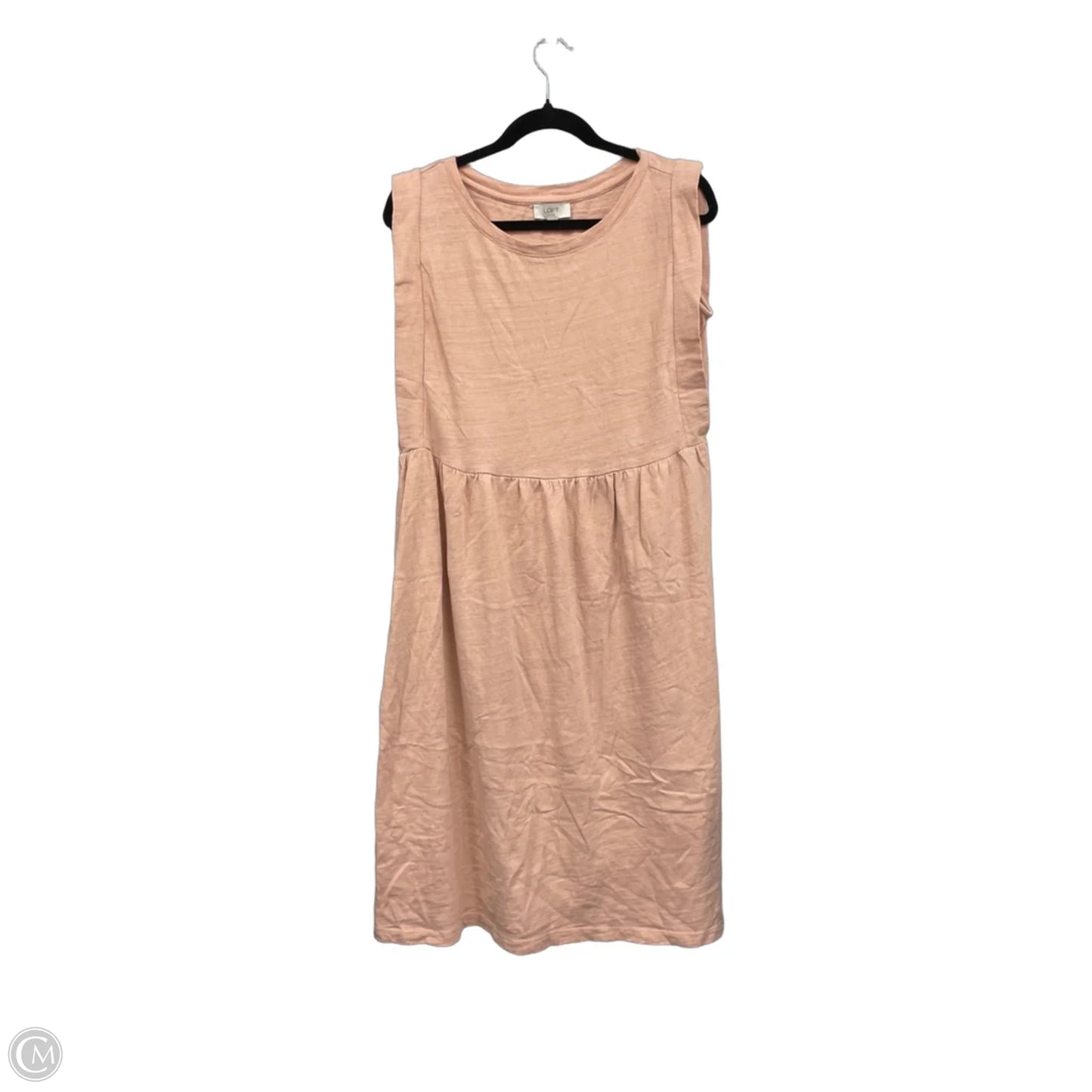 Dress Party Midi By Loft In Peach, Size: M