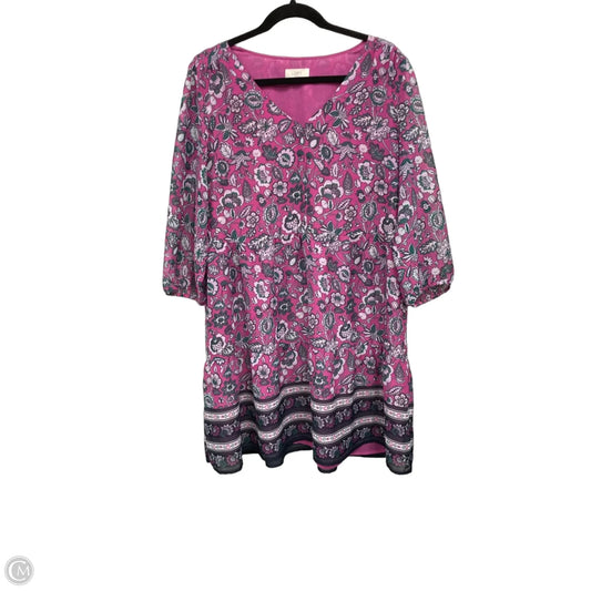 Dress Casual Short By Loft In Floral Print, Size: L