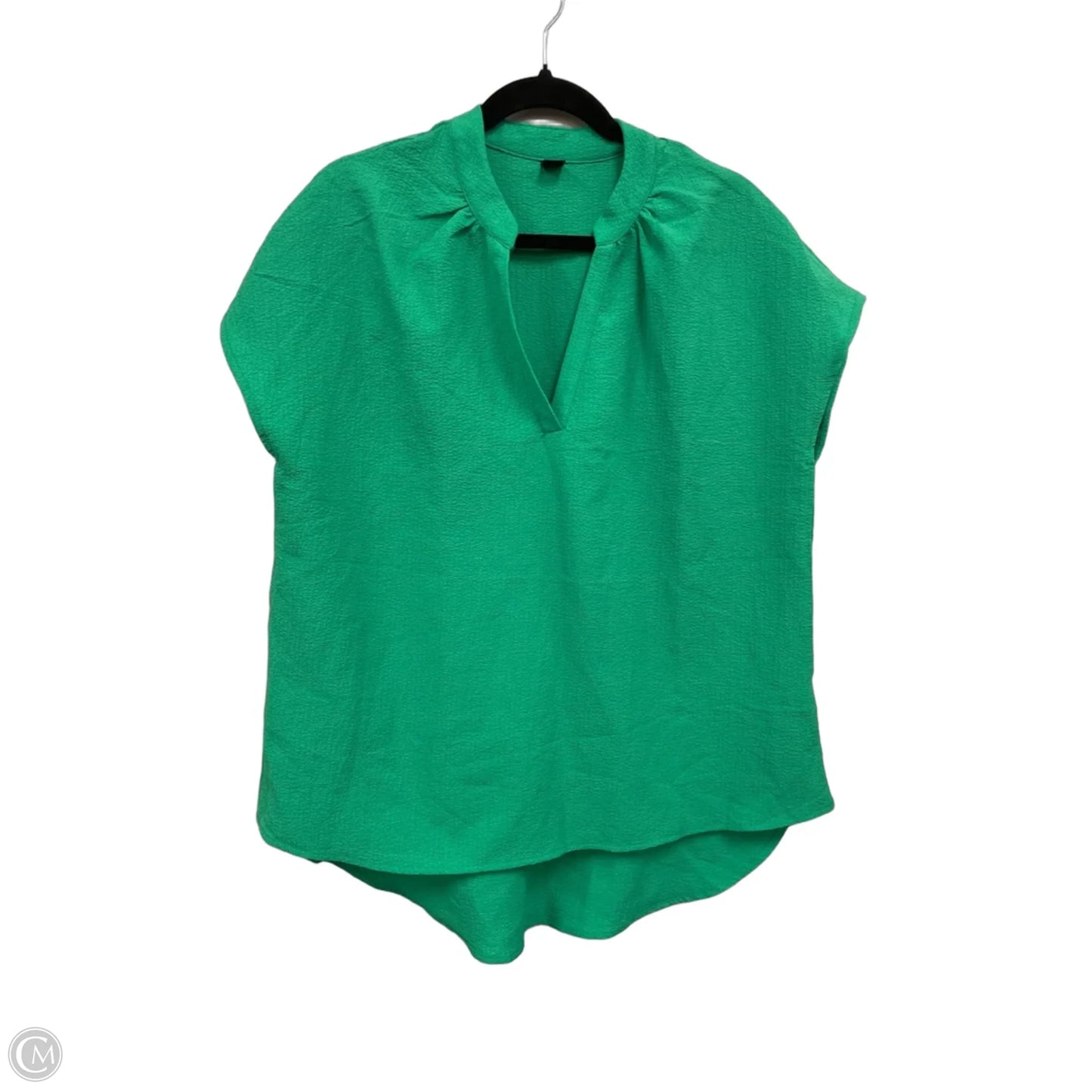 Top Short Sleeve By Shein In Green, Size: M