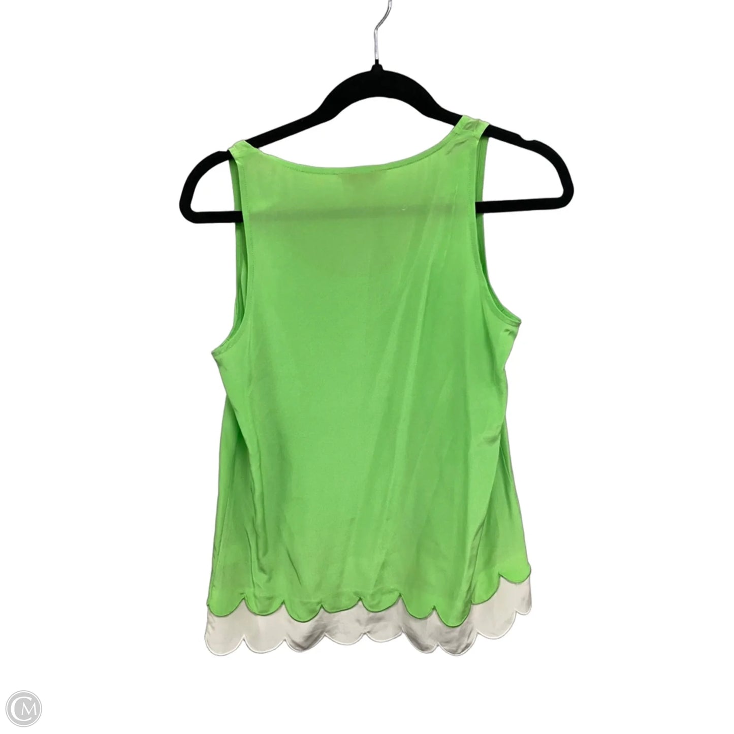 Top Sleeveless Designer By Lilly Pulitzer In Cream & Green, Size: S