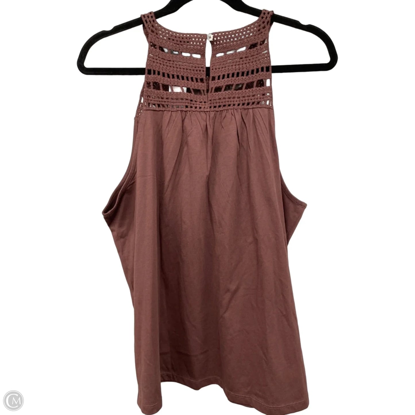 Top Sleeveless By Ann Taylor In Brown, Size: L