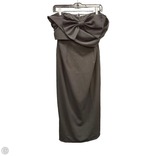Dress Party Midi By Clothes Mentor In Black, Size: L