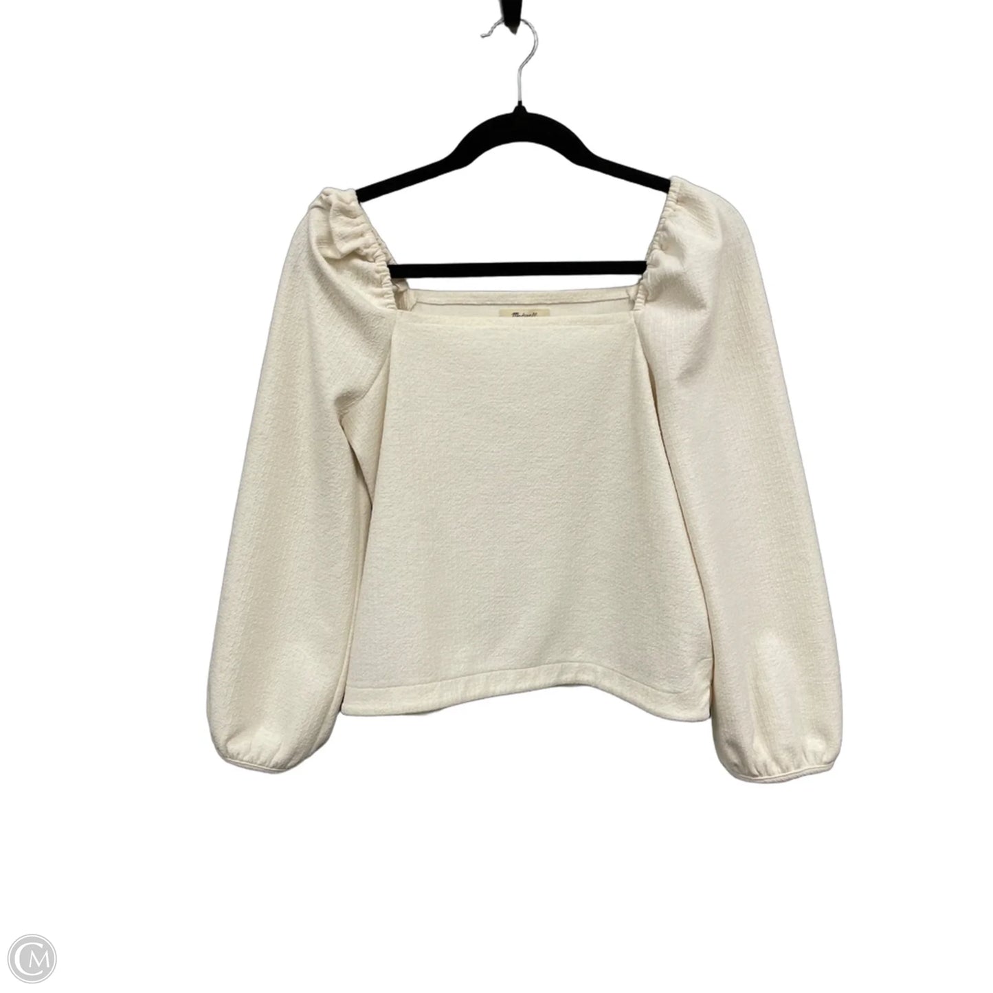 Top Long Sleeve By Madewell In Cream, Size: S