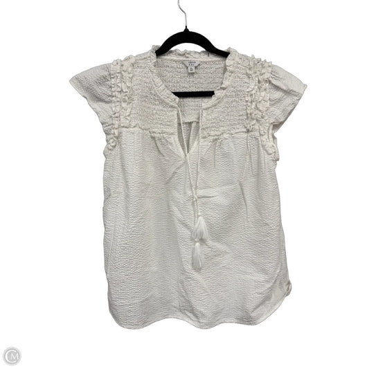 Top Short Sleeve By Crown And Ivy In White, Size: Xl