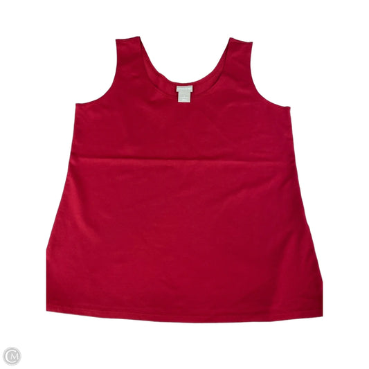 Tank Top By Chicos In Red, Size: M