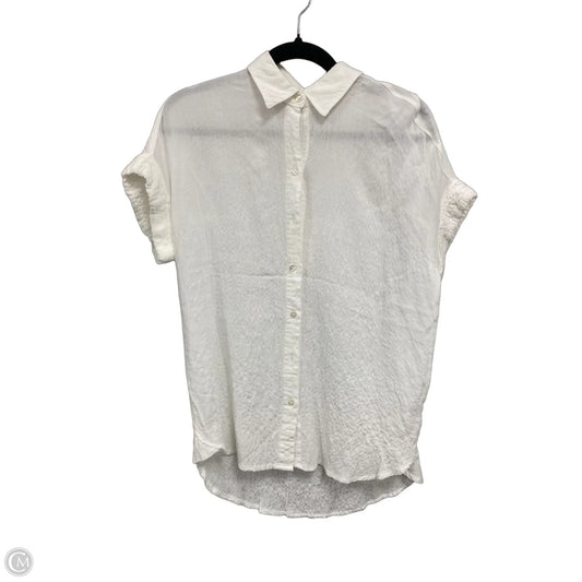 Top Short Sleeve By Jane And Delancey In Cream, Size: S