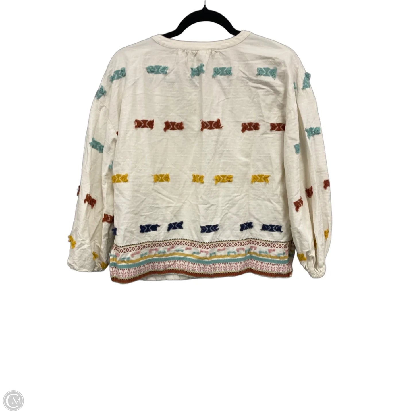 Top 3/4 Sleeve By Lou And Grey In Cream, Size: Xs