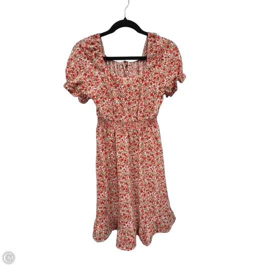 Dress Casual Short By Monteau In Floral Print, Size: M