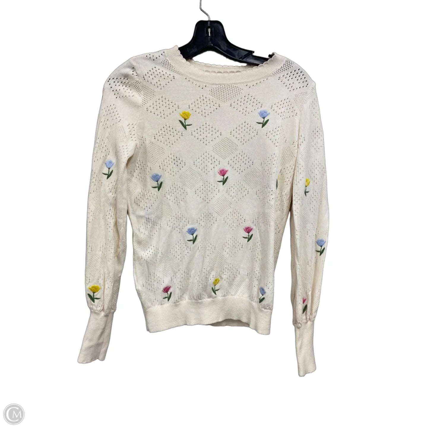 Top Long Sleeve By Loft In Floral Print, Size: S