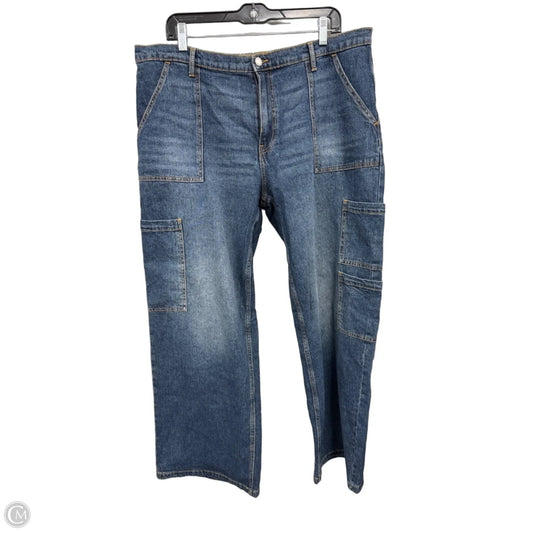 Jeans Wide Leg By No Boundaries In Blue, Size: Xxl