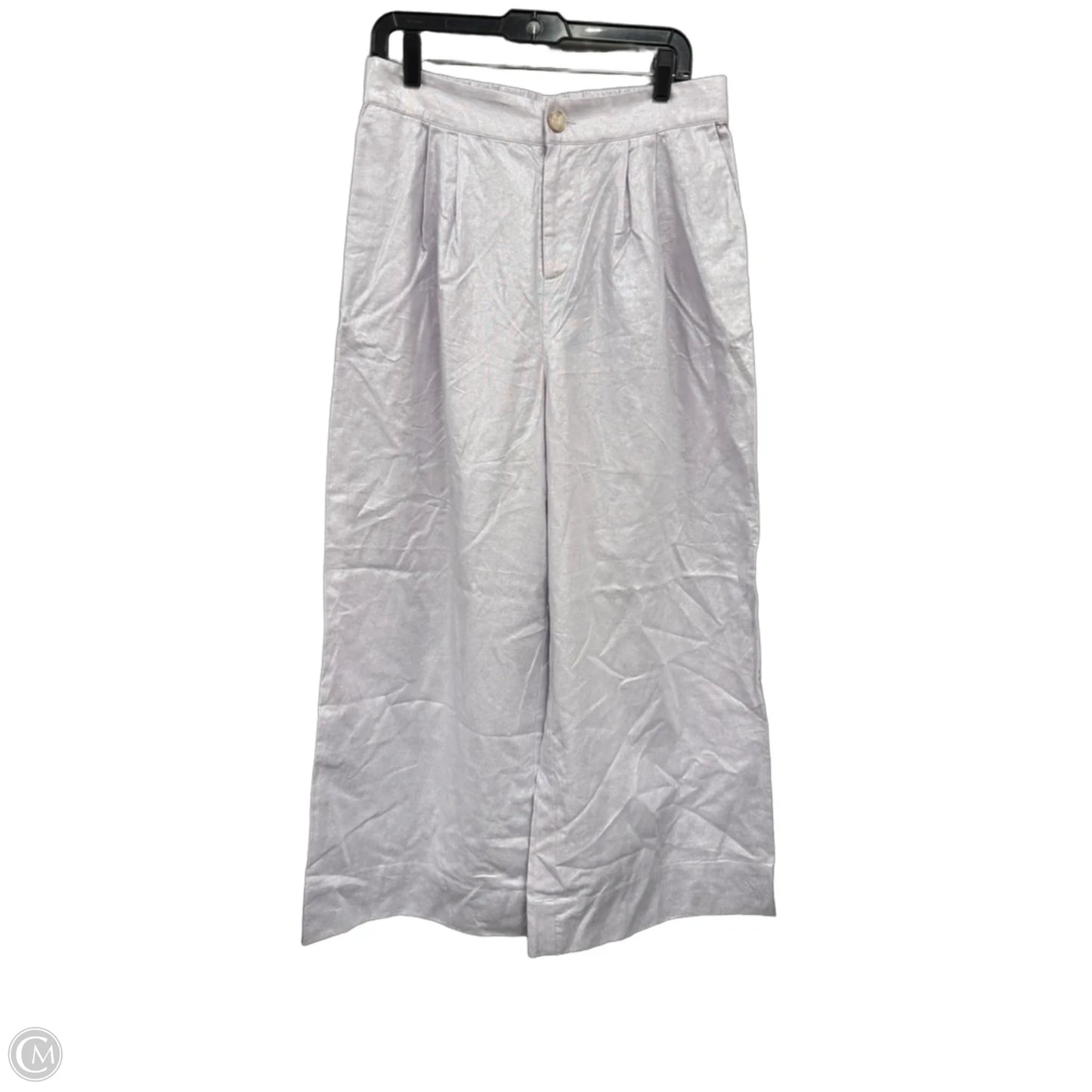 Pants Wide Leg By Cmb In Purple, Size: L