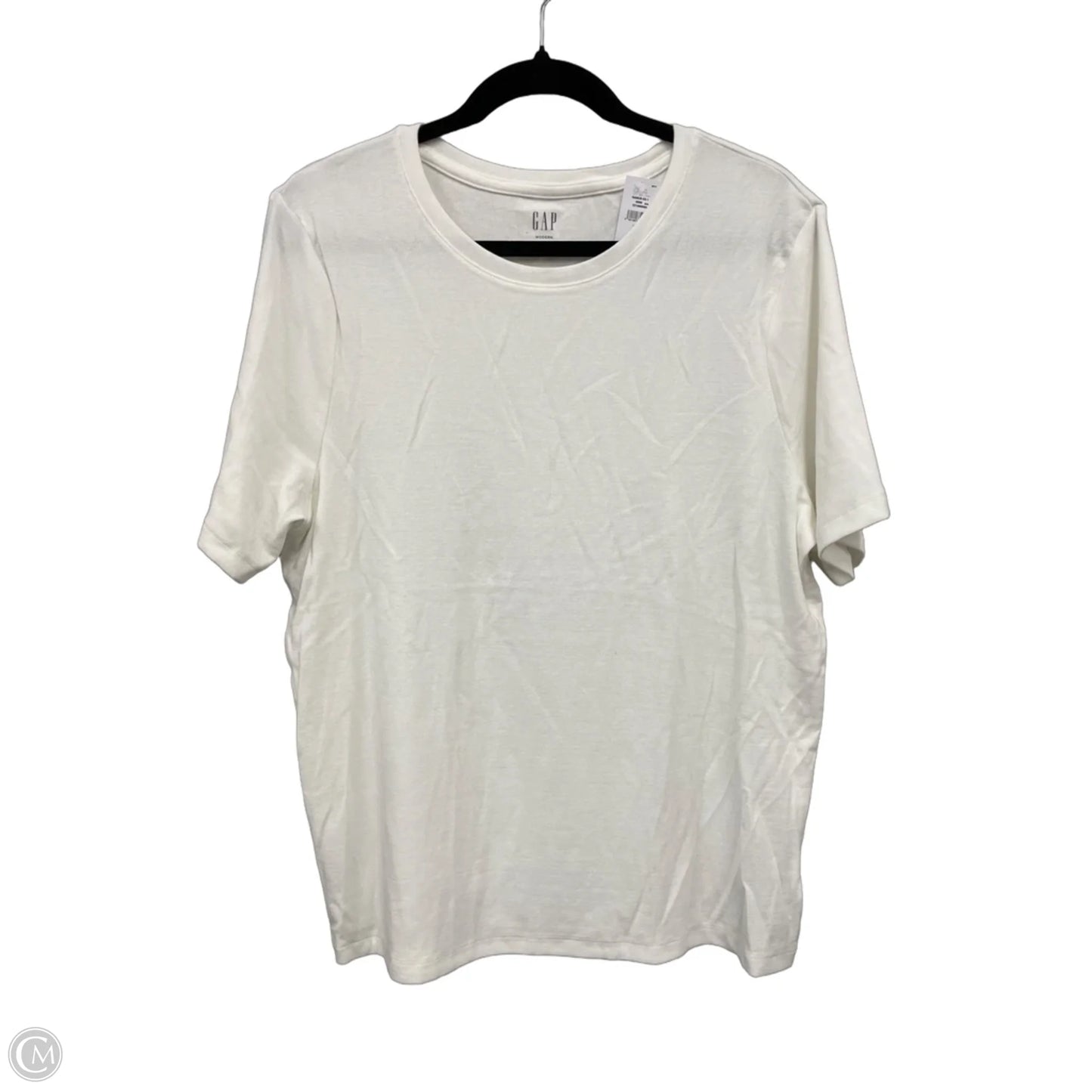 Top Short Sleeve Basic By Gap In White, Size: Xxl