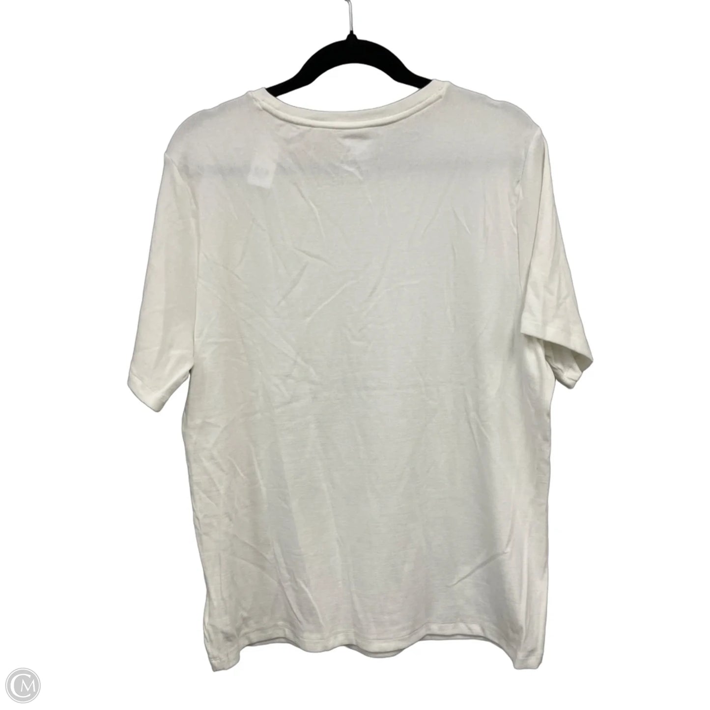 Top Short Sleeve Basic By Gap In White, Size: Xxl