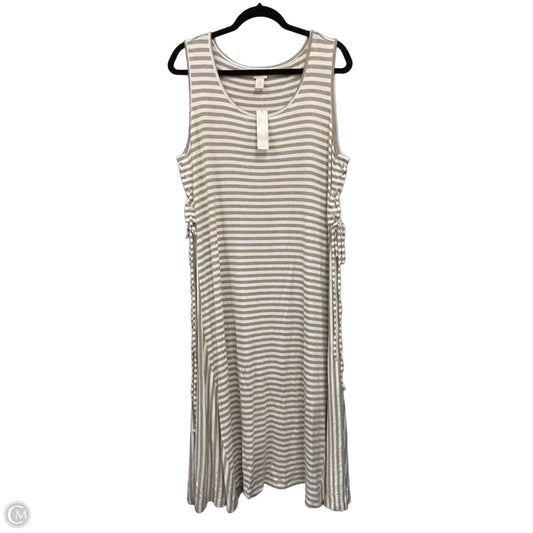 Dress Casual Maxi By Chicos In Striped Pattern, Size: Xl