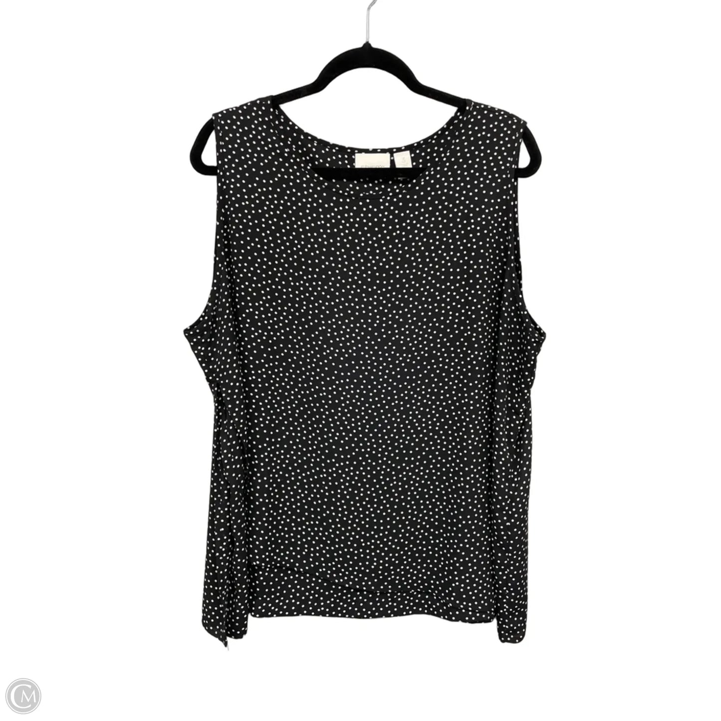 Top Sleeveless By Chicos In Polkadot Pattern, Size: Xl
