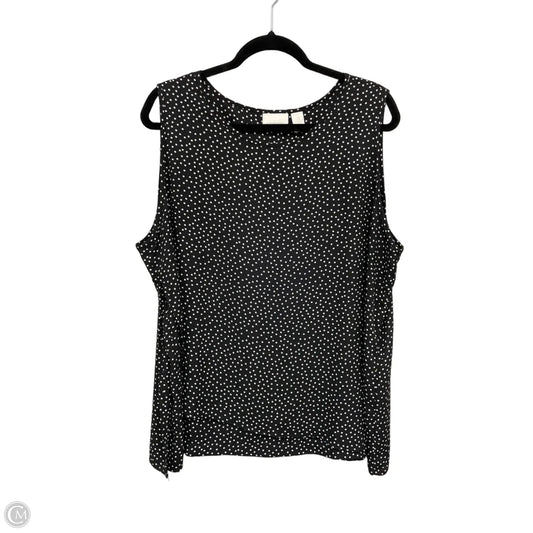Top Sleeveless By Chicos In Polkadot Pattern, Size: Xl
