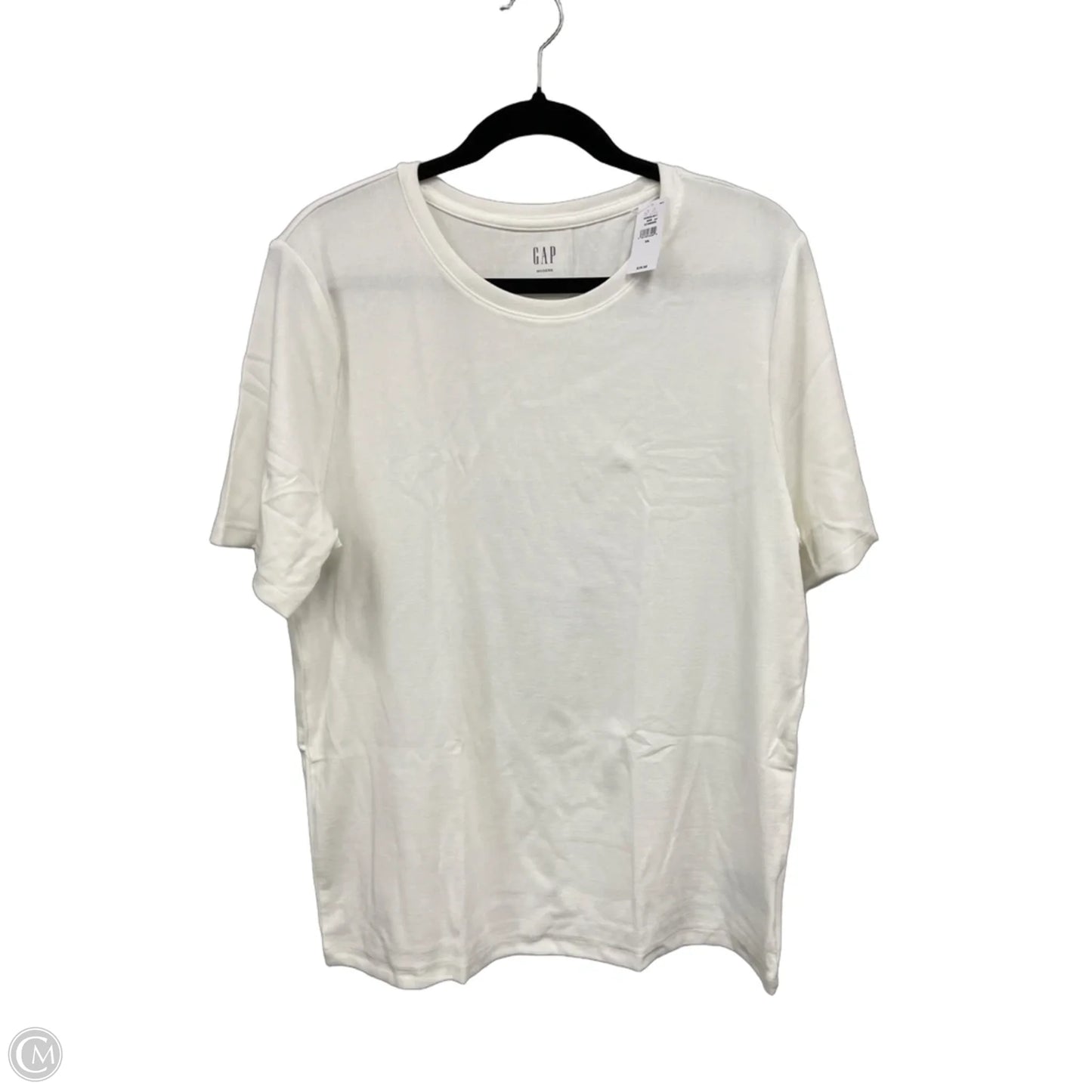 Top Short Sleeve By Gap In Cream, Size: Xxl